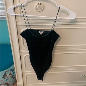 Green Velvet Body suit